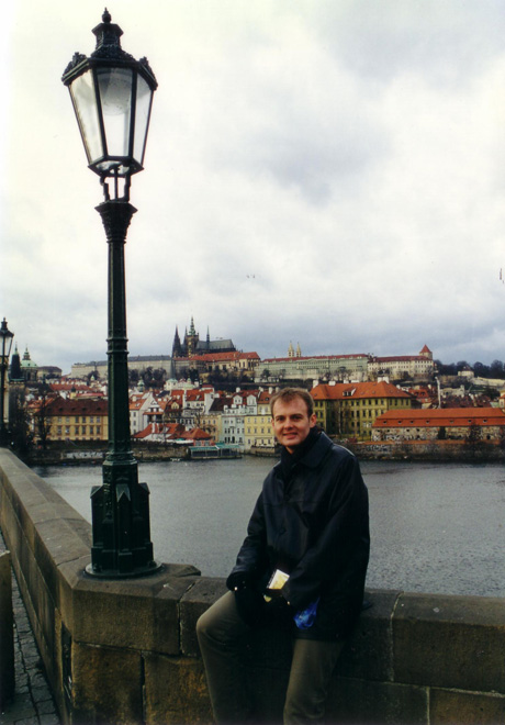 Auf der Karol's Brücke in Prag